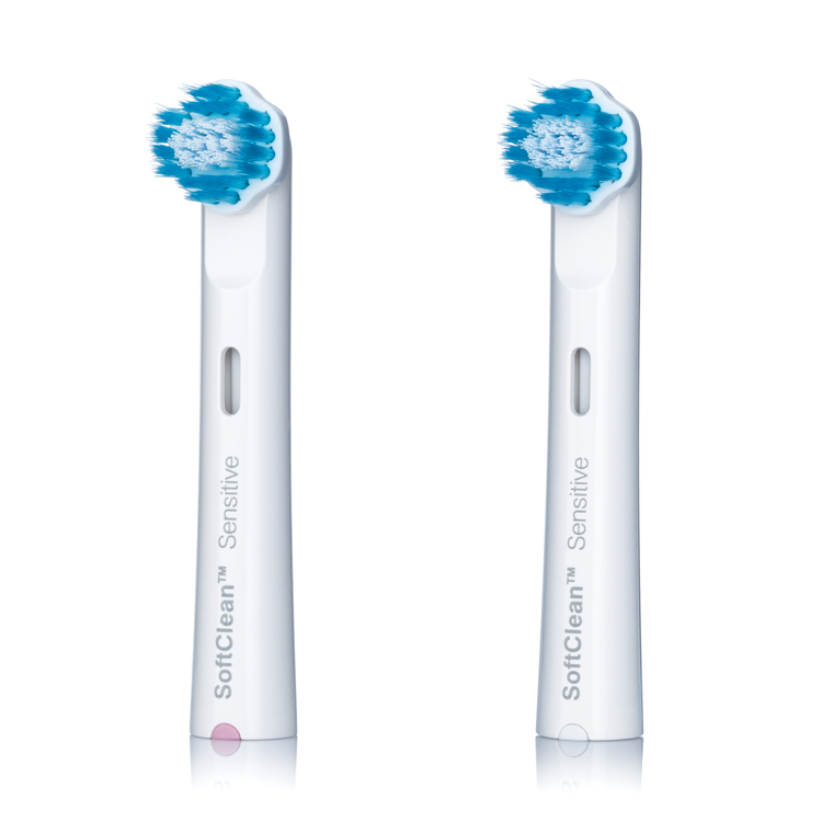 2 brushheads Whitening TBR-2W Front